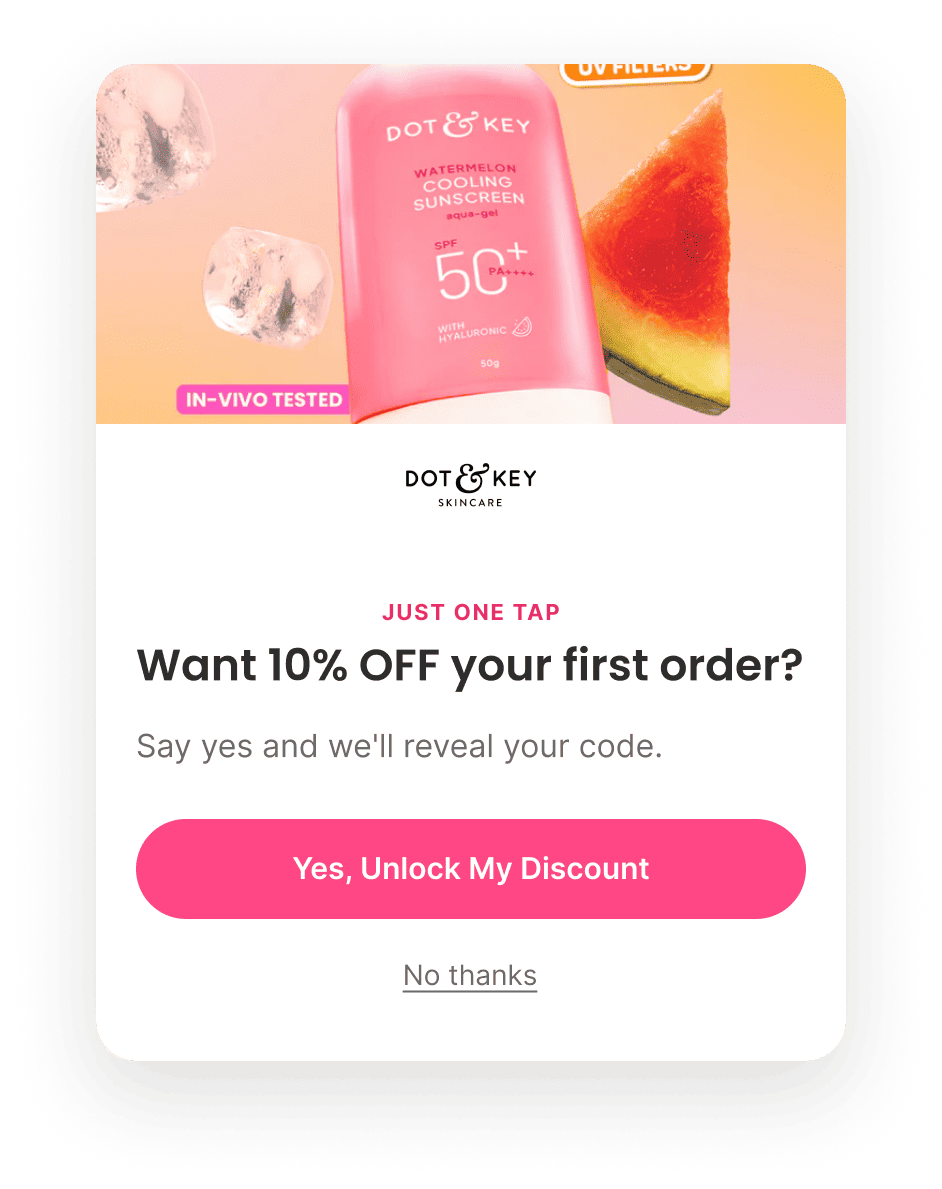 Welcome Popup