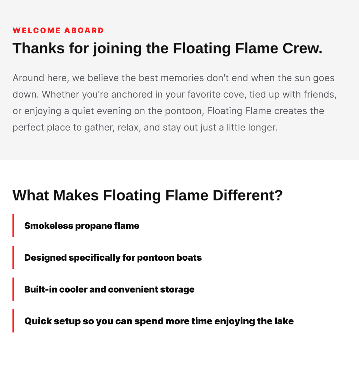 Welcome Email 1 — finished design
